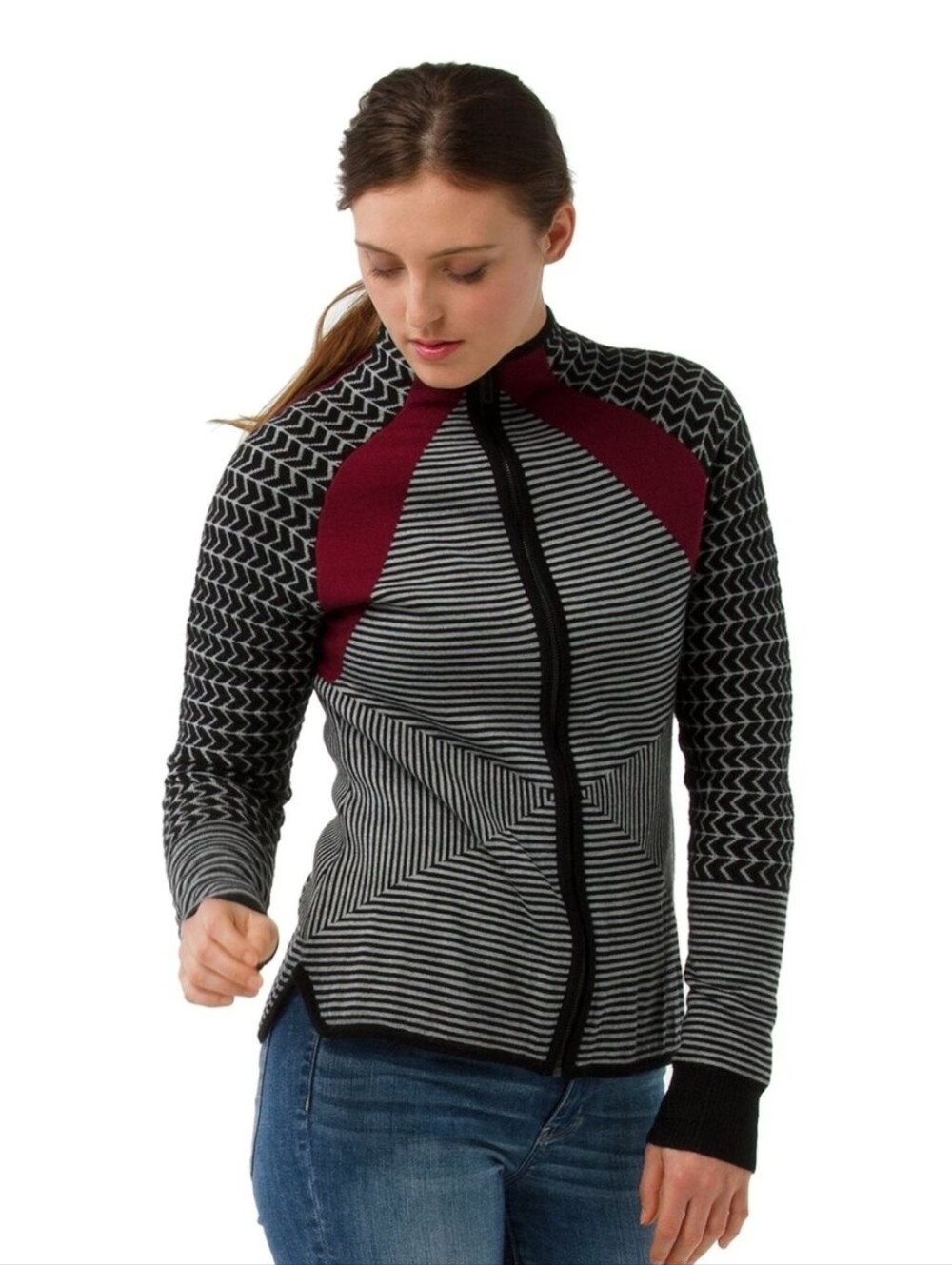Smartwool Dacono Ski Full-Zip Sweater Size Small